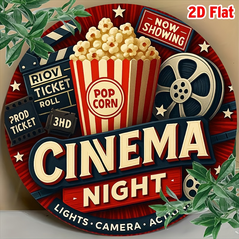 Vintage Photography Lighting - 2D Flat, Vintage Cinema Night Movie