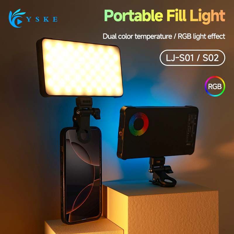 Photography Lighting Spotlight - RGB LED Video Light Fill Straight