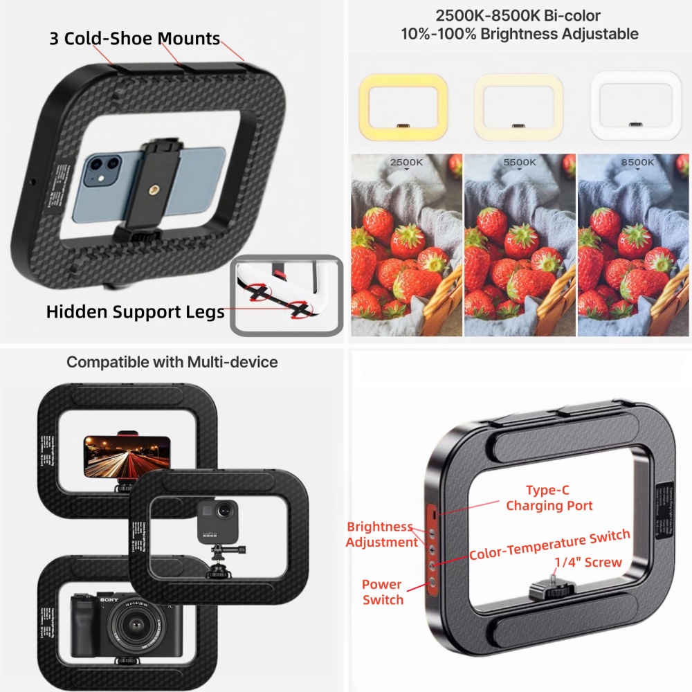 Photography Lighting Rig - COOL DIER Smartphone Video Rig Ultimate