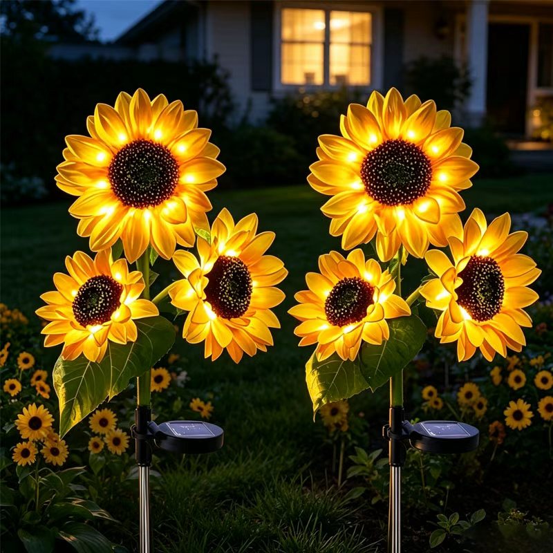2 Pack Solar Sunflower Outdoor - Flower Photography Led Lighting Pack review and price