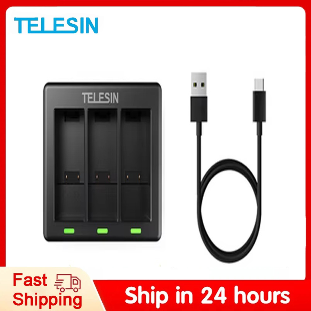 TELESIN 3 Ways Battery Charger - Iris Photography Led Lighting Pack review and price