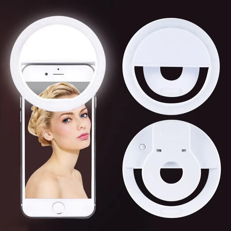 USB Rechargeable LED Selfie Ri - Photography Lighting Spotlight review and price
