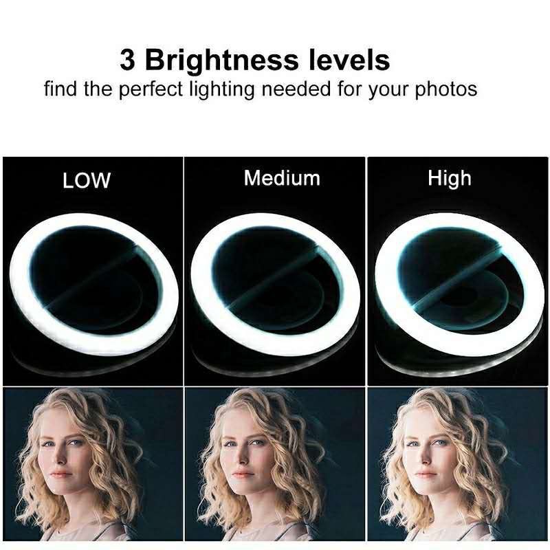 LED Selfie Ring Light 3 Level  - Photography Lighting Continuous review and price