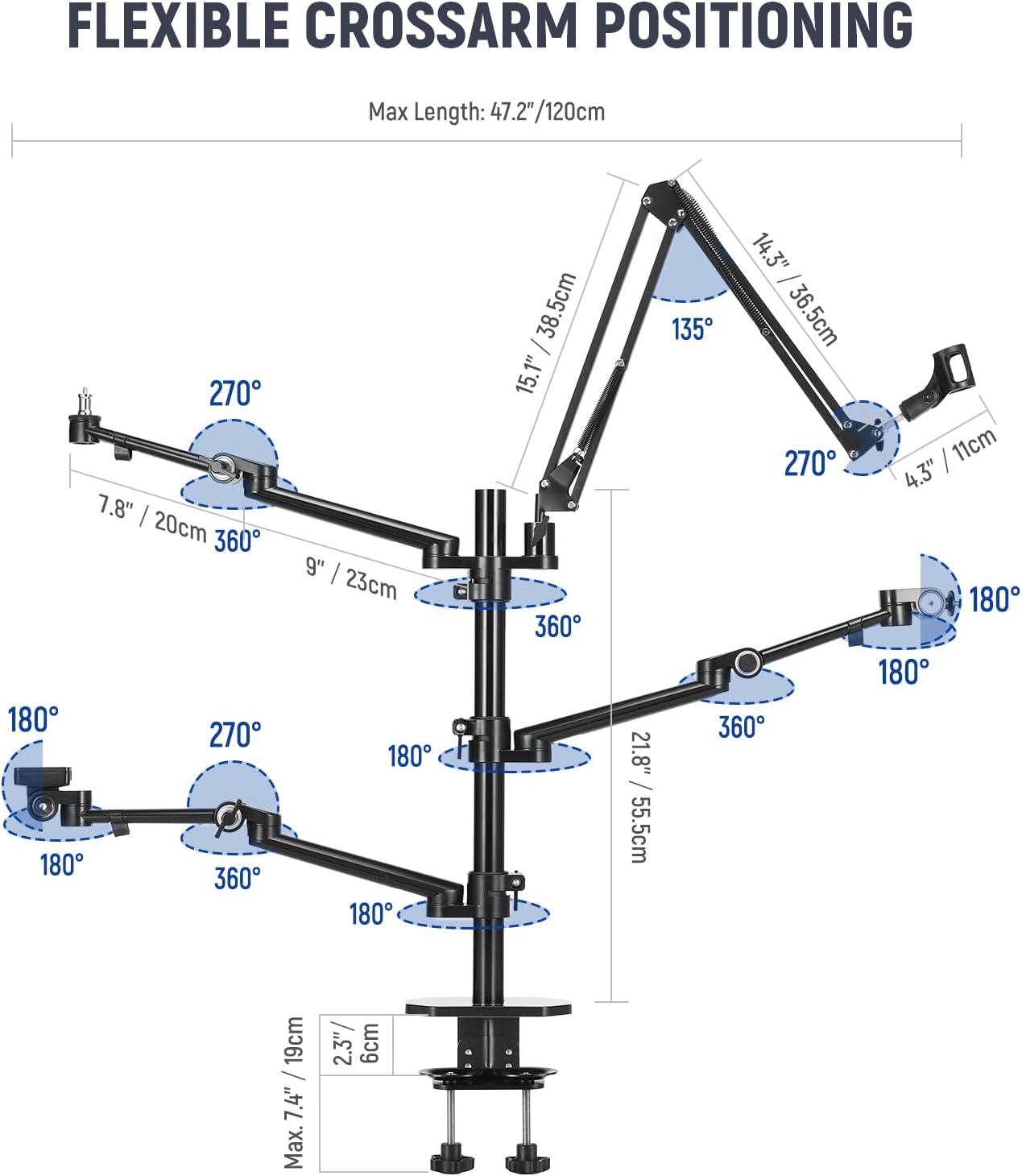 Desk Mount Overhead Camera Rig - Photography Lighting Rig review and price