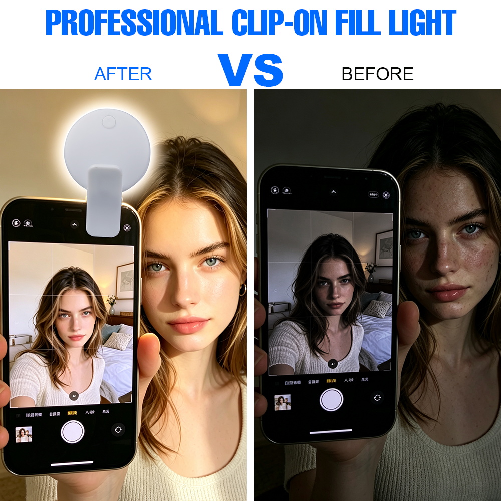Clip LED Selfie Fill Light 3 B - Photography Lighting Continuous review and price