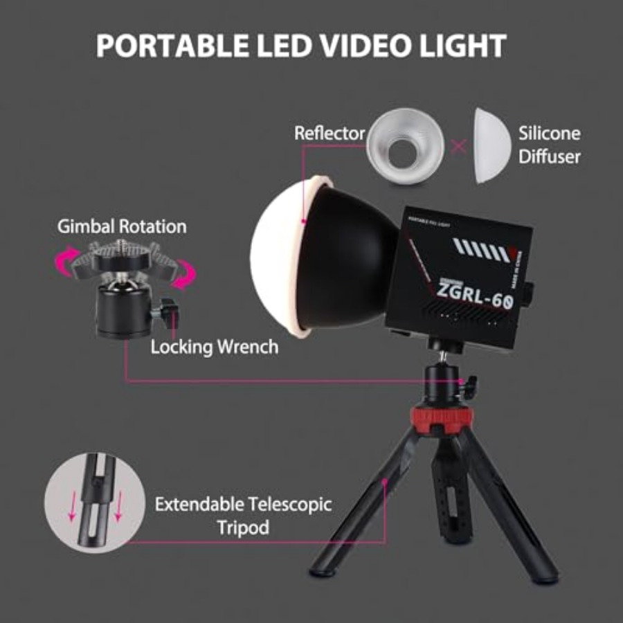60W COB LED Video Light Handhe - Photography Lighting Spotlight review and price