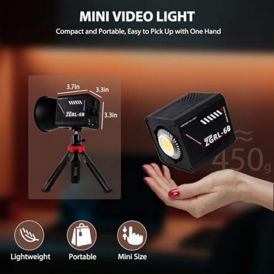 60W COB LED Video Light Handhe - Photography Lighting Spotlight review and price