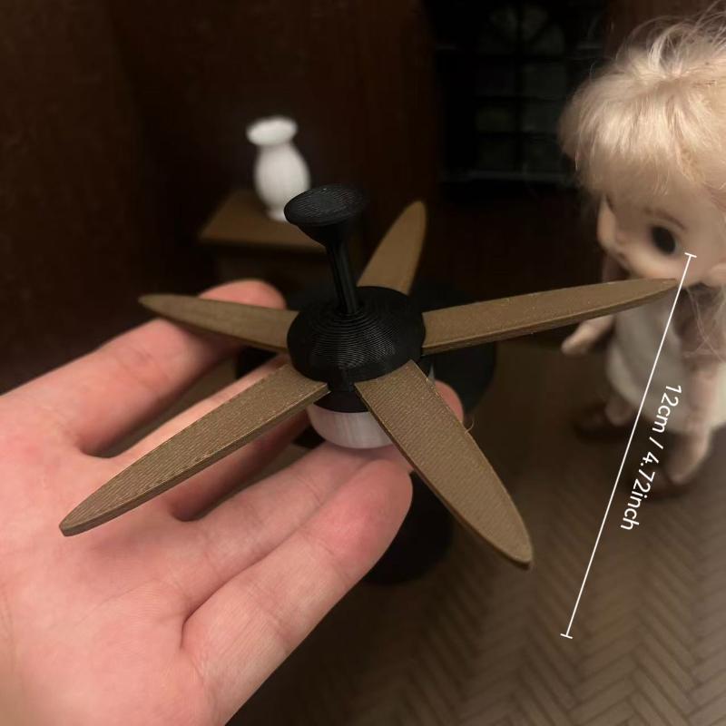 Miniature Ceiling Fan with LED - Vintage Photography Lighting review and price
